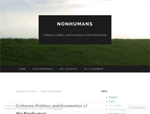Tablet Screenshot of nonhumans.org